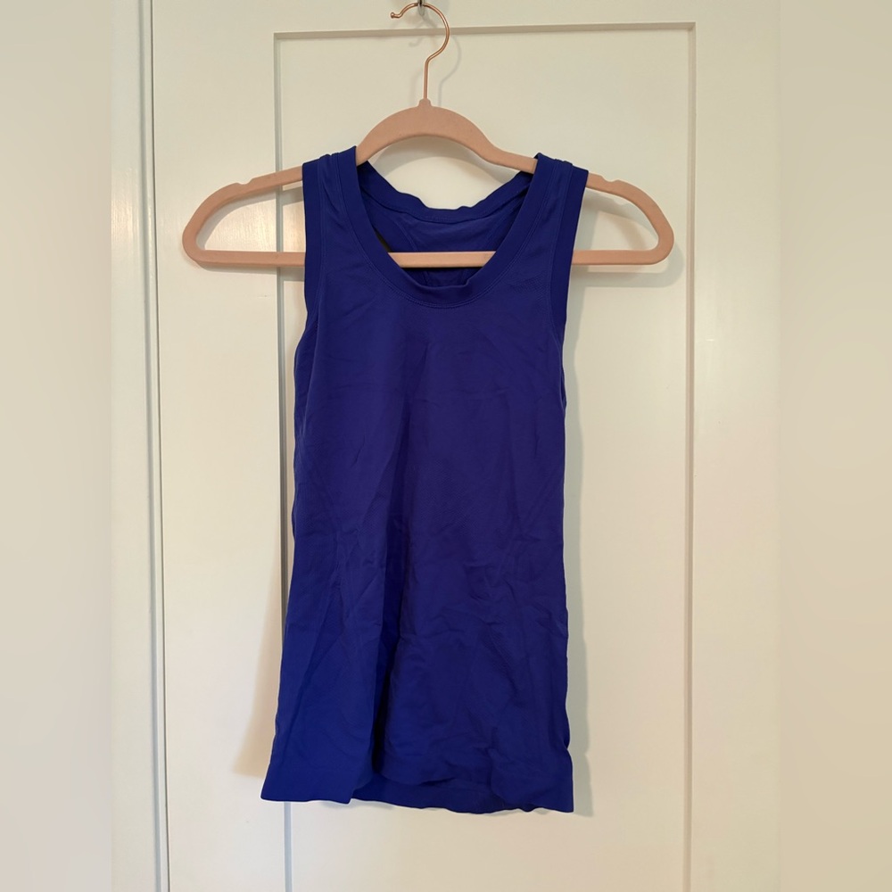 Vibrant Blue Sleeveless Tank Top